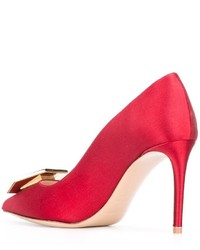 rote Leder Pumps von Nicholas Kirkwood