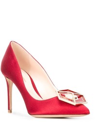 rote Leder Pumps von Nicholas Kirkwood