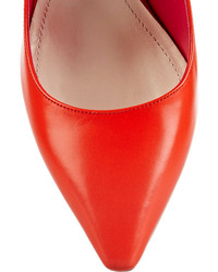 rote Leder Pumps von Nicholas Kirkwood