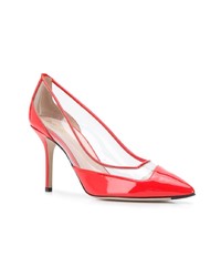 rote Leder Pumps von Pollini