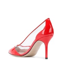 rote Leder Pumps von Pollini