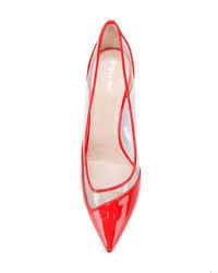 rote Leder Pumps von Pollini