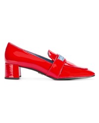 rote Leder Pumps von Prada