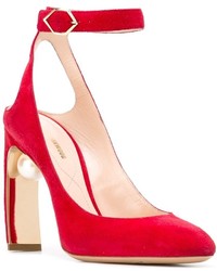 rote Leder Pumps von Nicholas Kirkwood