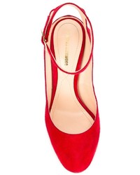 rote Leder Pumps von Nicholas Kirkwood