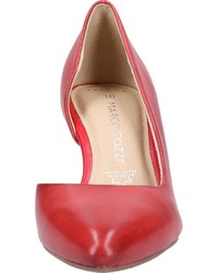 rote Leder Pumps von Marco Tozzi