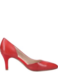 rote Leder Pumps von Marco Tozzi