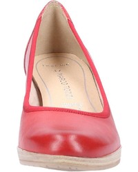 rote Leder Pumps von Marco Tozzi