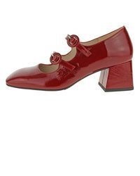 rote Leder Pumps von Marian