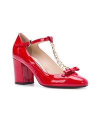 rote Leder Pumps von N°21