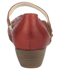 rote Leder Pumps von Naturläufer