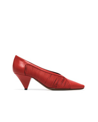 rote Leder Pumps von Neous