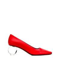 rote Leder Pumps von Neous