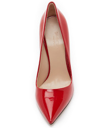 rote Leder Pumps von Giambattista Valli