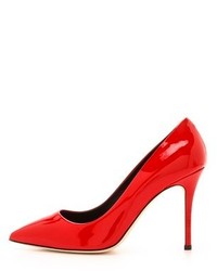 rote Leder Pumps von Giuseppe Zanotti