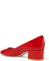 rote Leder Pumps von Gianvito Rossi