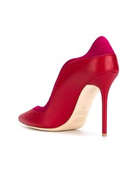 rote Leder Pumps von Malone Souliers