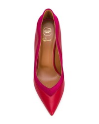 rote Leder Pumps von Malone Souliers