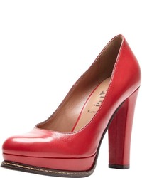 rote Leder Pumps von PoiLei