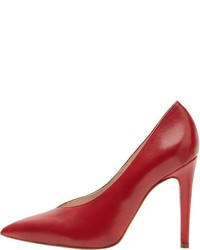 rote Leder Pumps von PoiLei