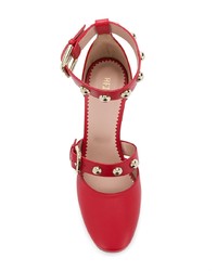 rote Leder Pumps von RED Valentino