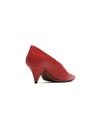 rote Leder Pumps von Neous