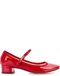 rote Leder Pumps von Repetto