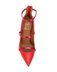 rote Leder Pumps von Malone Souliers