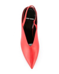 rote Leder Pumps von Pierre Hardy