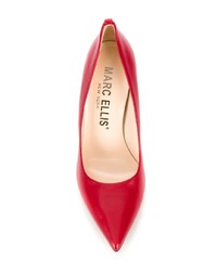 rote Leder Pumps von Marc Ellis