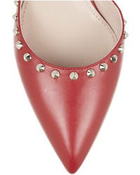 rote Leder Pumps von Miu Miu