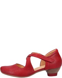 rote Leder Pumps von Think!