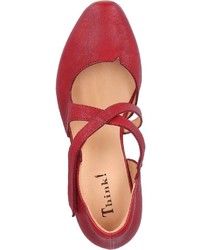 rote Leder Pumps von Think!