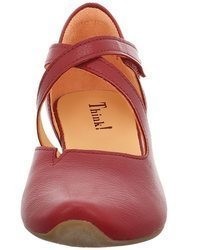 rote Leder Pumps von Think!