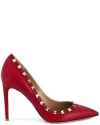 rote Leder Pumps von Valentino Garavani