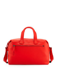 rote Leder Reisetasche