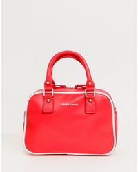 rote Leder Reisetasche von Claudia Canova