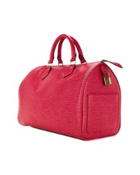 rote Leder Reisetasche von Louis Vuitton Vintage