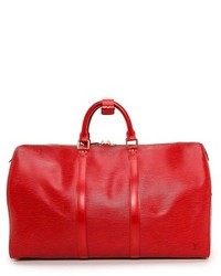 rote Leder Reisetasche von WGACA