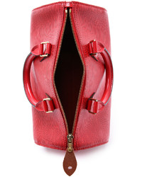 rote Leder Reisetasche von Louis Vuitton