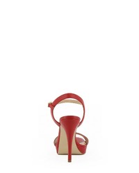rote Leder Sandaletten von Evita