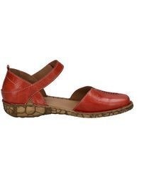 rote Leder Sandaletten von Josef Seibel