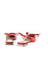 rote Leder Sandaletten von Marc Cain