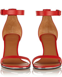 rote Leder Sandaletten von Givenchy