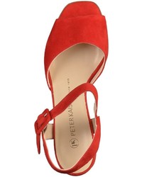 rote Leder Sandaletten von Peter Kaiser