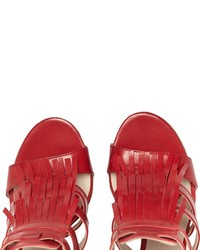 rote Leder Sandaletten von PoiLei
