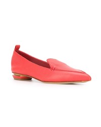 rote Leder Slipper von Nicholas Kirkwood