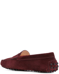 rote Leder Slipper von Tod's