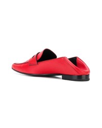 rote Leder Slipper von Tomas Maier