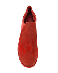 rote Leder Slipper von Guidi